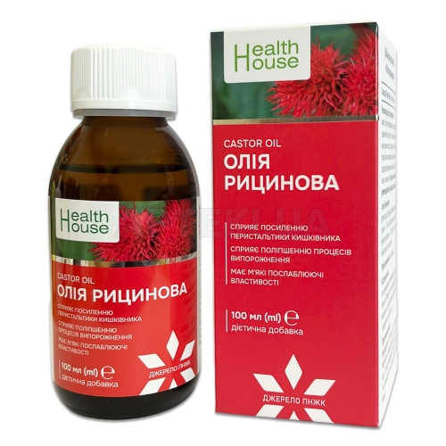 Рицинова олія флакон 100 мл тм Health House, №1