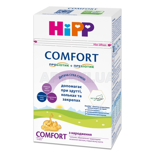 Hipp детская сухая молочная смесь "Comfort" начальная 600 г, №1