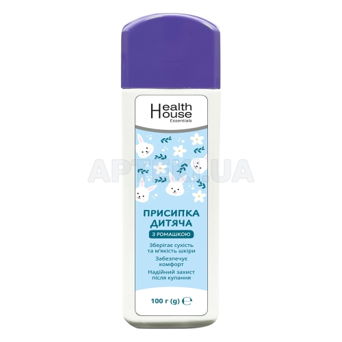 Присипка дитяча 100 г тм Health House ромашка, №1