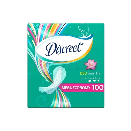 ПРОКЛАДКИ ГИГИЕНИЧЕСКИЕ ЖЕНСКИЕ DISCREET deo water lily, №100