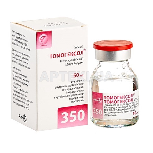 Томогексол® розчин для ін'єкцій 350 мг йоду/мл флакон 50 мл, №1
