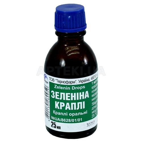 Зеленіна краплі краплі оральні флакон-крапельниця 25 мл, №1