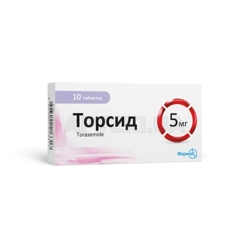 Торсид® таблетки 5 мг блістер, №10