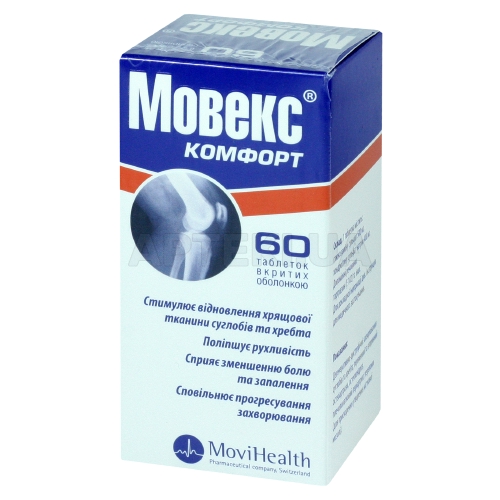 Мовекс® Комфорт таблетки, вкриті оболонкою пляшка, №60