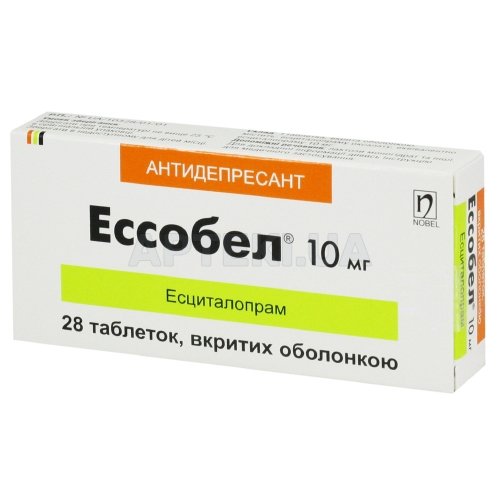 Ессобел® таблетки, вкриті оболонкою 10 мг блістер, №28