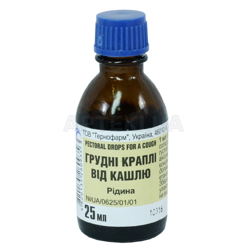 Грудні краплі від кашлю рідина флакон 25 мл, №1