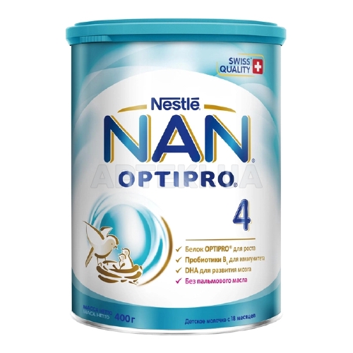 СУХАЯ МОЛОЧНАЯ СМЕСЬ NAN 4 400 г с 14 месяцев, №1