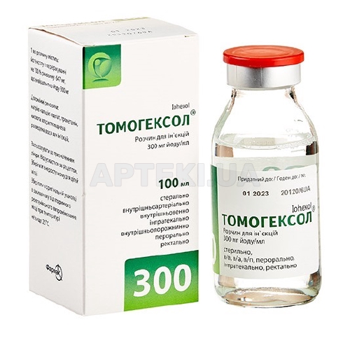 Томогексол® раствор для инъекций 300 мг йода/мл флакон 100 мл, №1