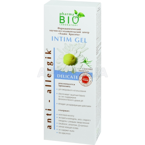 ІНТИМ ГЕЛЬ ("INTIM GEL DELICATE") 250 мл, №1