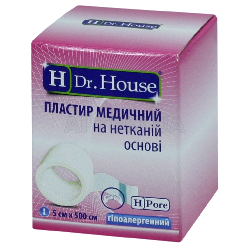 ПЛАСТЫРЬ МЕДИЦИНСКИЙ "H Dr. House" 5 см х 500 см на нетканой основе, №1