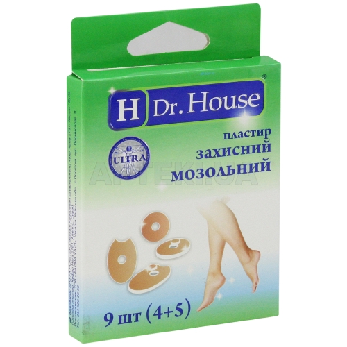 ПЛАСТЫРЬ ЗАЩИТНЫЙ МОЗОЛЬНЫЙ ULTRA "H Dr. House", №9