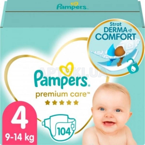 ПОДГУЗНИКИ ДЕТСКИЕ PAMPERS PREMIUM CARE maxi (8-14 кг), №104