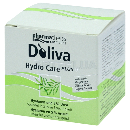 D'OLIVA HYDRO CARE PLUS ЗВОЛОЖУЮЧИЙ КРЕМ З ГІАЛУРОНОВОЮ КИСЛОТОЮ 50 мл, №1