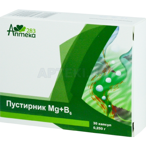 ПУСТЫРНИК Mg + B6 капсулы 250 мг, №30