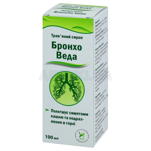 БРОНХО ВЕДА ТРАВ'ЯНИЙ СИРОП сироп флакон 100 мл, №1