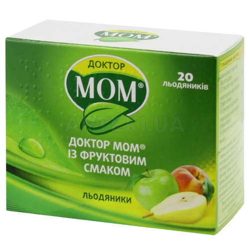 Доктор Мом® із фруктовим смаком льодяники стрип, №20