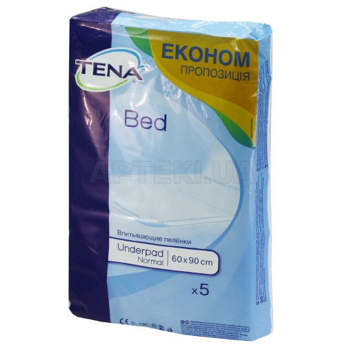 ПЕЛЮШКИ ДЛЯ НЕМОВЛЯТ TENA BED UNDERPAD NORMAL 60 см х 90 см, №30