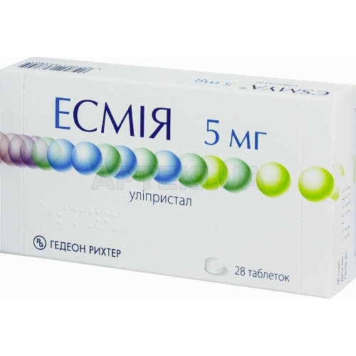 Эсмия таблетки 5 мг блистер, №28
