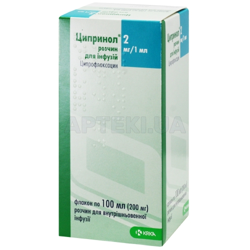 Ципринол® розчин для інфузій 200 мг флакон 100 мл, №1