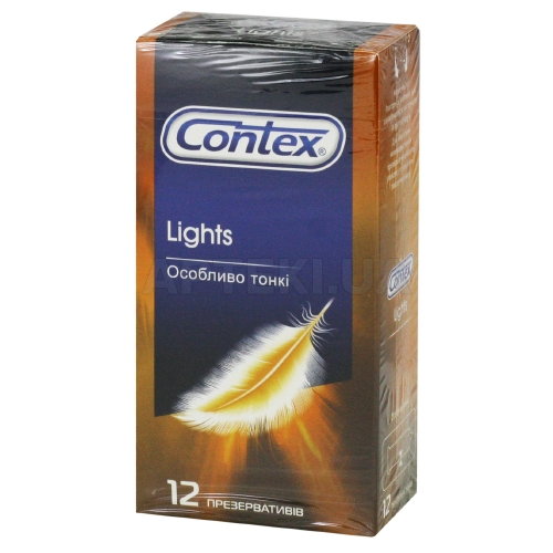 ПРЕЗЕРВАТИВЫ ЛАТЕКСНЫЕ С СИЛИКОНОВОЙ СМАЗКОЙ CONTEX lights особо тонкие, №12