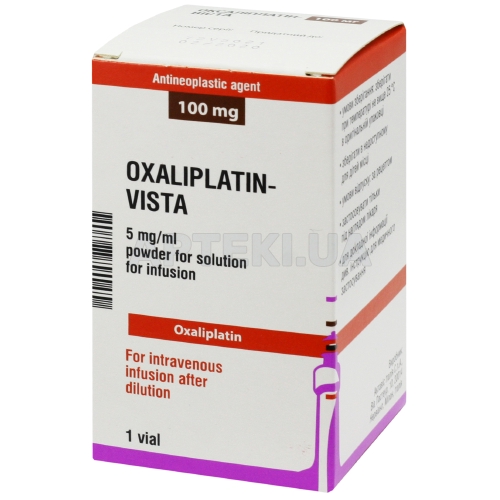 Оксалиплатин-Виста порошок для приготовления раствора для инфузий 100 мг флакон, №1