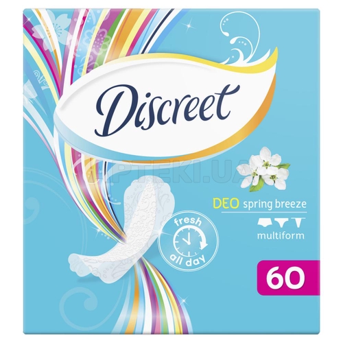 ПРОКЛАДКИ ГИГИЕНИЧЕСКИЕ ЕЖЕДНЕВНЫЕ DISCREET DEO Spring Breeze Multiform, №60