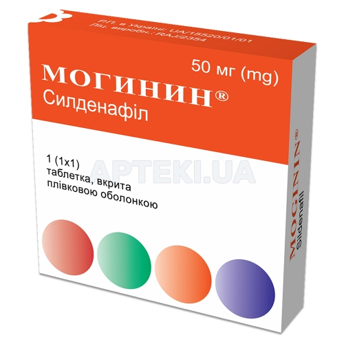 Могинин® таблетки, вкриті плівковою оболонкою 50 мг блістер, №1