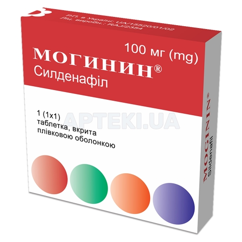 Могинин® таблетки, вкриті плівковою оболонкою 100 мг блістер, №1