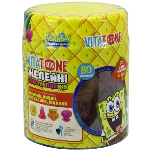 ВІТАТОН КІДС пастилки желейні з вітамінами, №80