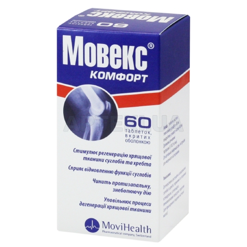 Мовекс® Комфорт таблетки, вкриті оболонкою пляшка, №60
