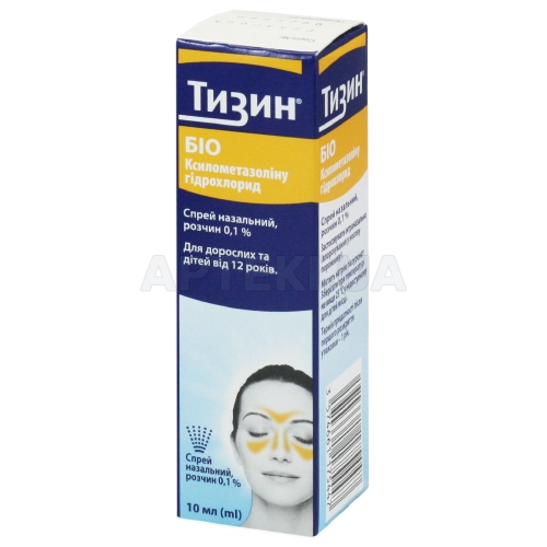 Тизин® Біо спрей назальний 0.1 % флакон 10 мл, №1