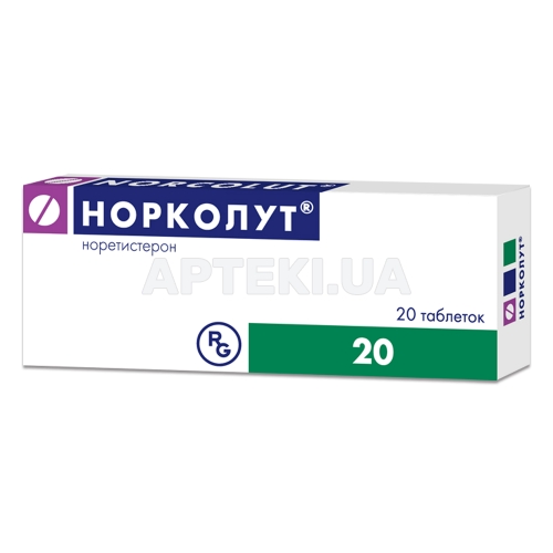Норколут® таблетки 5 мг блистер, №20