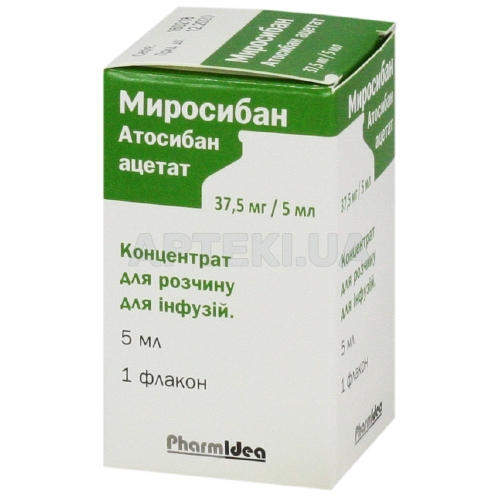 Миросибан концентрат для розчину для інфузій 37.5 мг/5 мл флакон 5 мл, №1