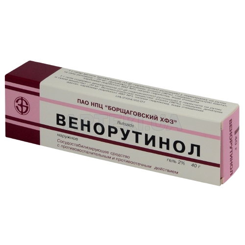 Венорутинол гель 2 % туба 40 г, №1