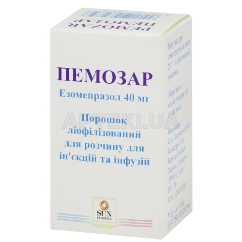 Пемозар порошок ліофілізований для розчину для ін'єкцій 40 мг флакон, №1