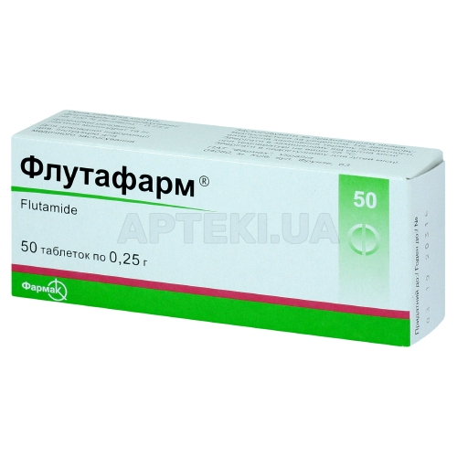 Флутафарм® таблетки 0.25 г блістер, №50