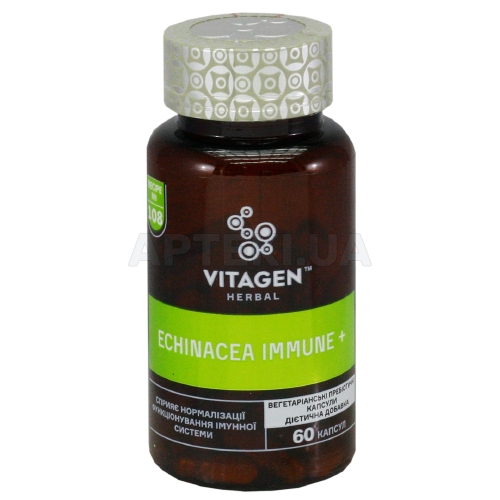 VITAGEN ECHINACEA IMMUNE+ капсулы, №60