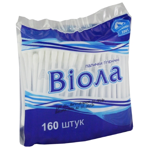 ПАЛОЧКИ ГИГИЕНИЧЕСКИЕ "ВИОЛА" пакет, №160