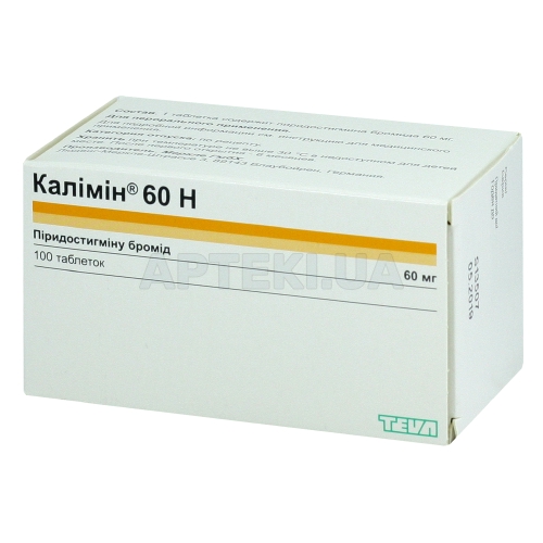 Калімін® 60 H таблетки 60 мг флакон, №100