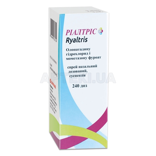 Ріалтріс спрей назальний дозований, суспензія флакон поліетиленовий 240 доз з насосом-розпилювачем, №1