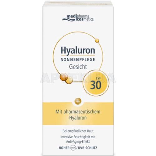 PHARMA HYALURON SUN CARE КРЕМ ДЛЯ ЛИЦА С SPF 30 50 мл, №1
