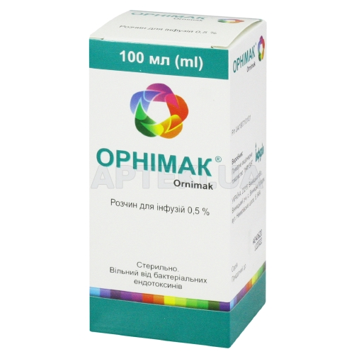 Орнімак® розчин для інфузій 0.5 % пляшка 100 мл, №1