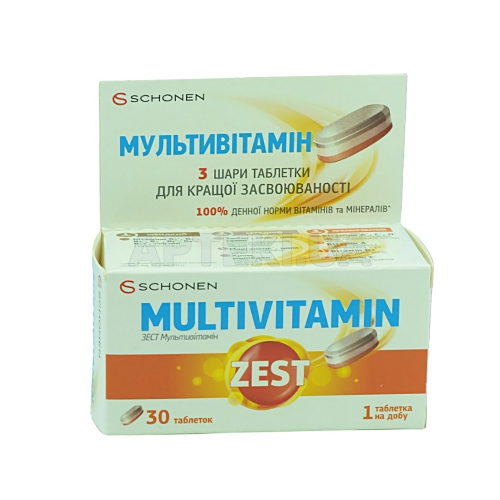 Зест Мультивитамин таблетки, №30