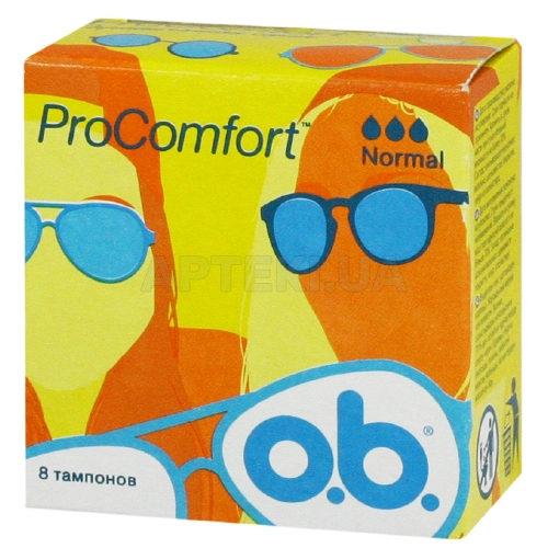 Тампони жіночі гігієнічні серії "O.B." ProComfort Normal, №8