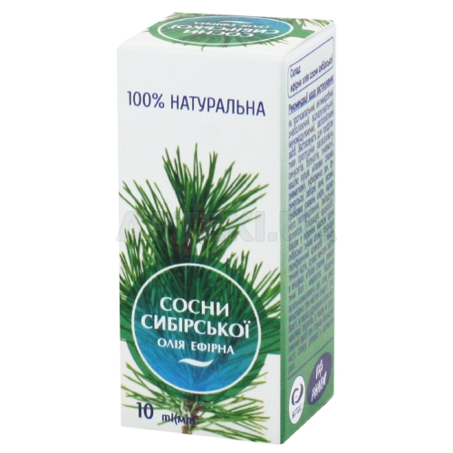 Масло эфирное 10 мл сосны сибирской, №1
