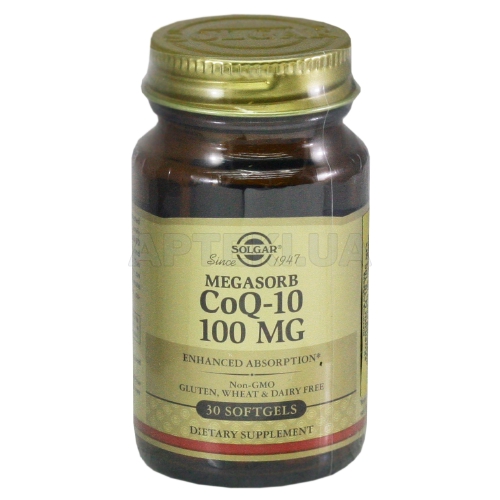 Коензим Q-10 капсули 100 мг флакон, №30
