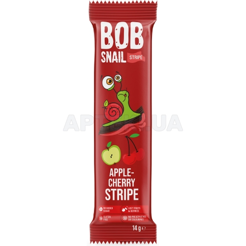 КОНФЕТЫ НАТУРАЛЬНЫЕ BOB SNAIL (УЛИТКА БОБ) 14 г Яблочно-вишневые, №1