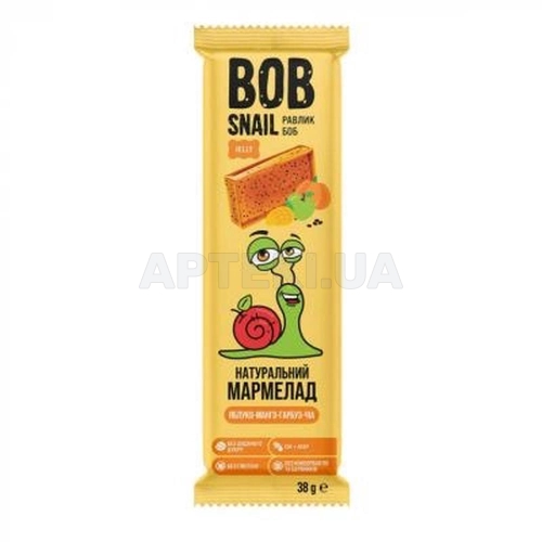 МАРМЕЛАД НАТУРАЛЬНЫЙ BOB SNAIL (УЛИТКА БОБ) 38 г яблоко-манго-тыква-чиа, №1