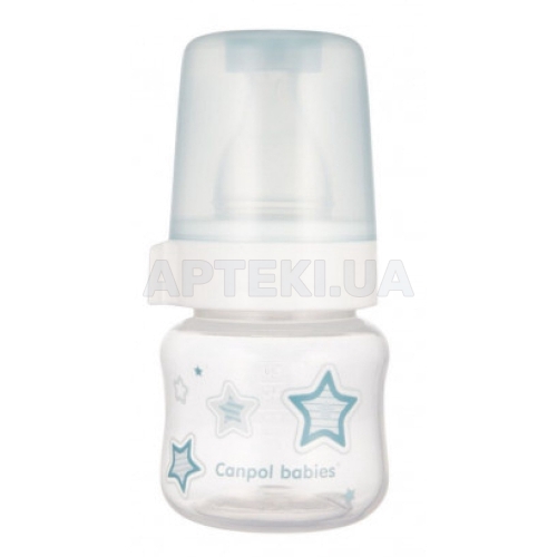 ПЛЯШЕЧКА 57/305, антикол. 60 мл PP Newborn baby - блакитна, №1