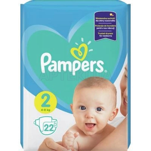 ПІДГУЗНИКИ ДИТЯЧІ PAMPERS NEW BABY mini, №22